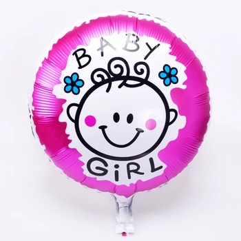 

Lucky 50pcs/lot 45*45cm Boy/Girl Balloon Foil Helium Balloons Baby Shower Classic Toys Birthday Party Wedding Decoration Globos