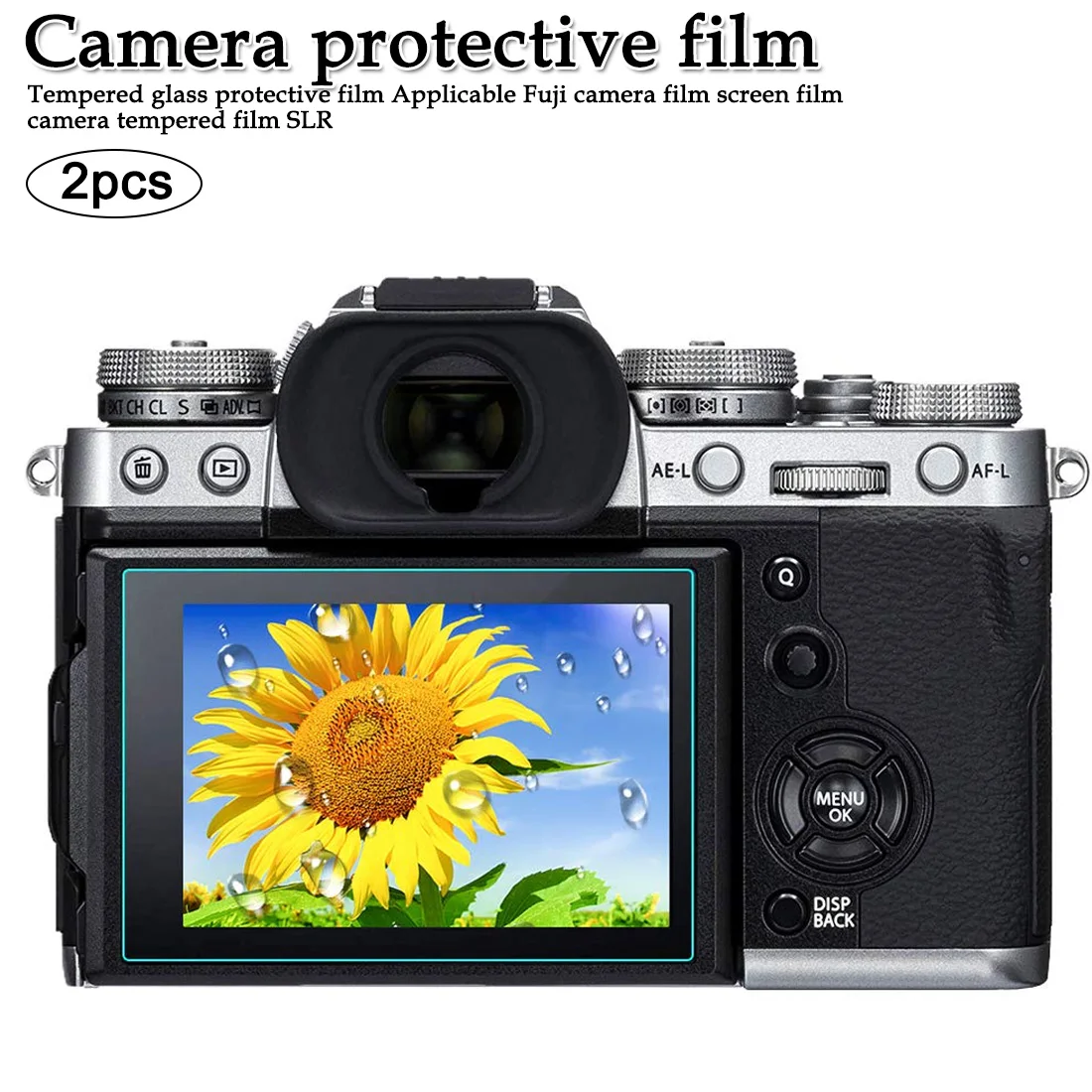 2x закаленное Стекло Экран протектор для цифровой фотокамеры Fuji пленка X-T2 X-T1X-T100 X-T20 X-T30 X70