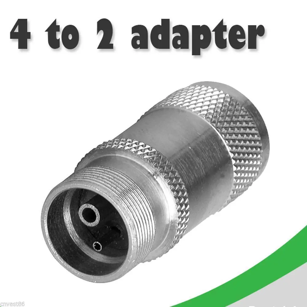 

Dental High Speed Handpiece Turbine Adapter Holes Changer from 4 to 2 Hole new