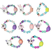 

2019 New Creative Design DIY Magic Tricks Animal Pets Women Bracelet Stitching Elasticity Magical Bracelet for Girls Party Gift