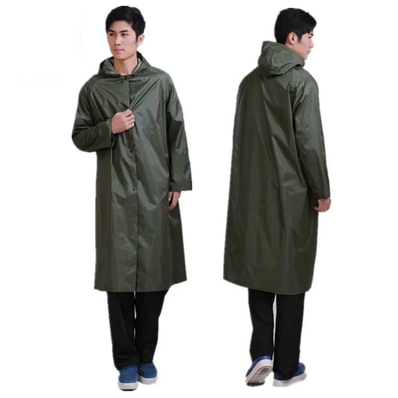 High Quality Long Rain Coat Men Women Rainsuit Windproof Outdoor ...