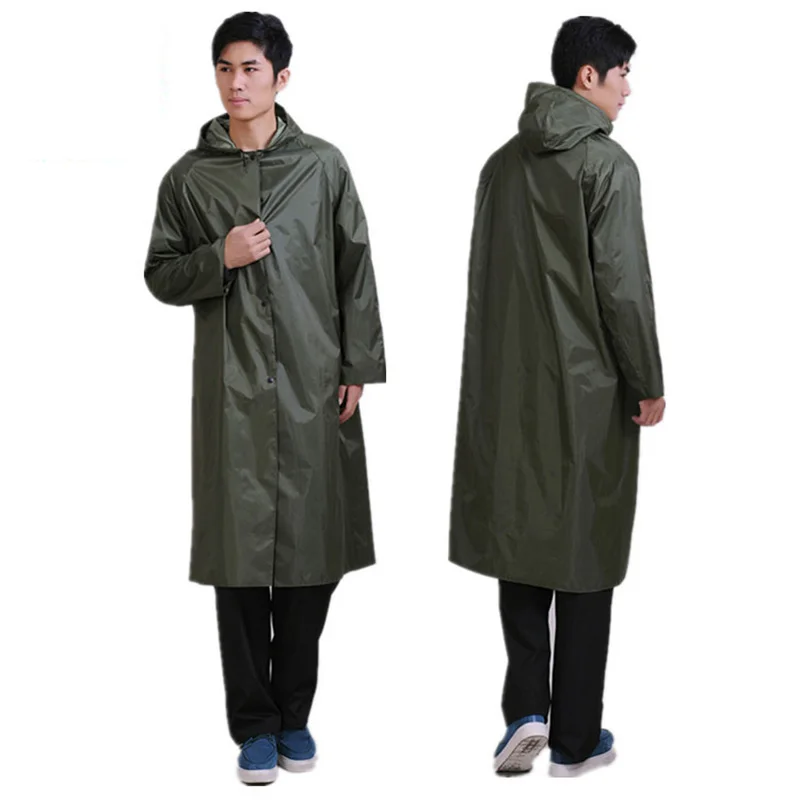 Hoge kwaliteit lange regen jas mannen vrouwen regenpak winddicht outdoor vissen tour regenkleding kamp poncho waterdichte