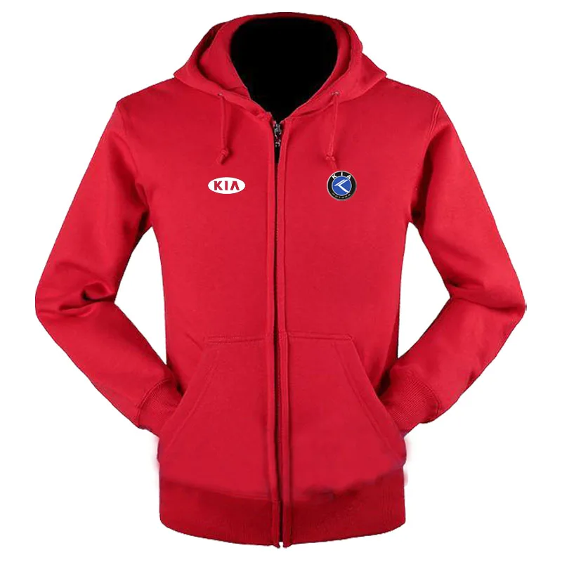 

Kia logo zipper sweatshirts coat custom 4S shop zipper hoodie jacket