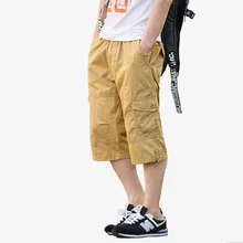 Новые мужские шорты Карго летние камуфляжные военные армейские шорты на молнии мужские повседневные хлопковые высококачественные мужские прямые шорты