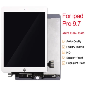 

10pcs/lot Top Tablet Lcd Screen Touch Panel display Assembly For iPad Pro 9.7" Black White ML0F2LL EMC2827 A1673 A1674 A1675