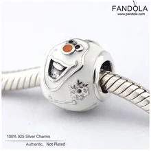 Бусины из стерлингового серебра 925 пробы I Like Warm Olaf Подвески Подходит для европейских браслетов Подвески Серебро 925 оригинальные бусины Изготовление ювелирных изделий