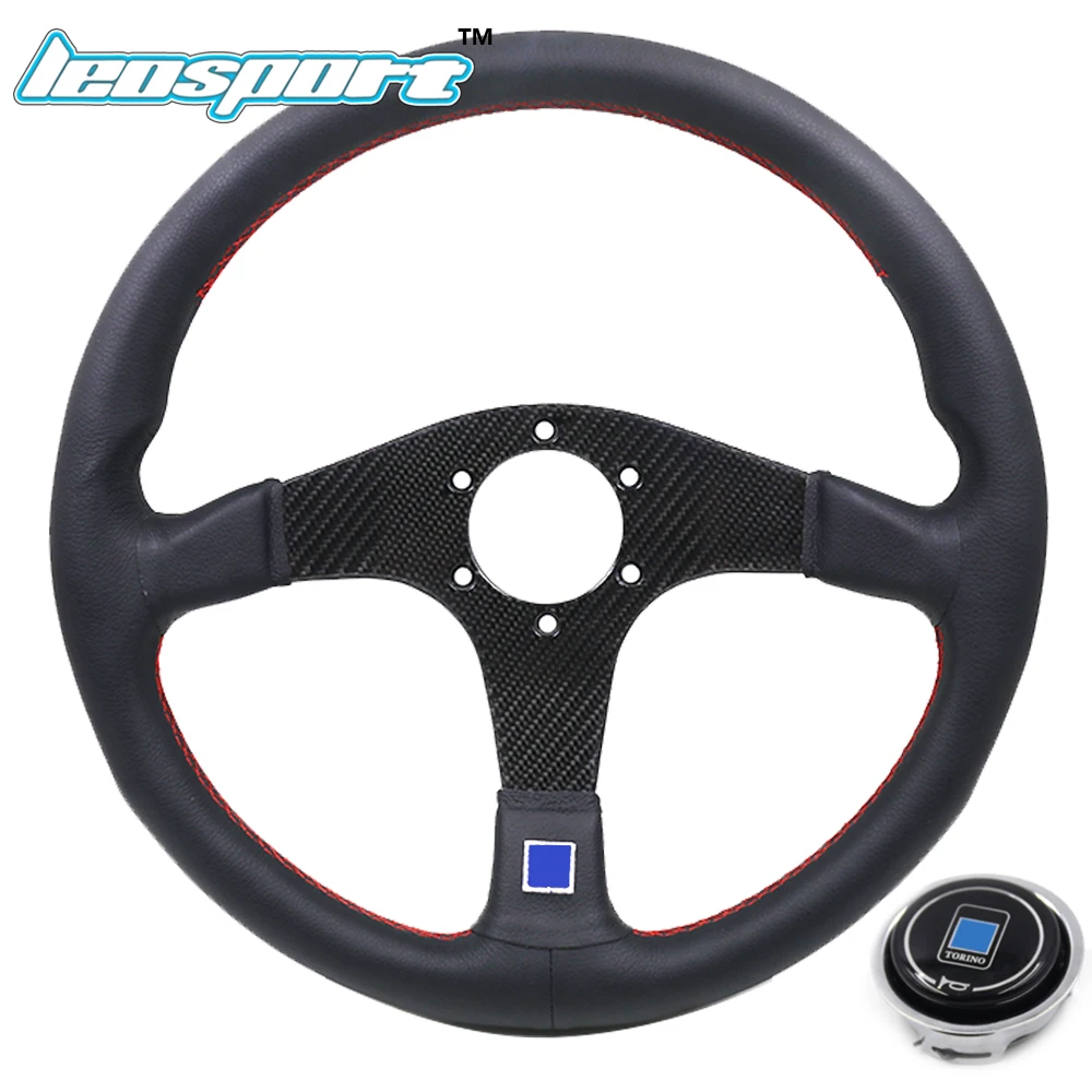 Leosport New 14" (350mm) ND Racing Steering Wheel leather and carbon