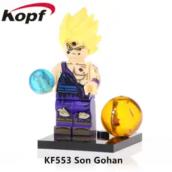 KF553 одной продажи строительные блоки Dragon Ball Сын Гохан стволы Janemba Jiren кирпичи фигурки героев модель для детей подарок игрушки