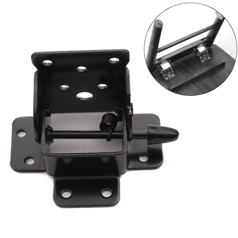 Folding Table Chair Leg Hinge 90 Degree Self Locking Furniture Bracket