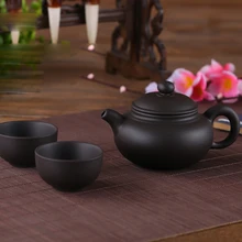Исин фиолетовый глиняный чайный набор включает 1 горшок 2 чашки, Xishi Чайник Чайная церемония, zisha керамическая керамика чайная чашка, китайские чайные наборы кунг-фу