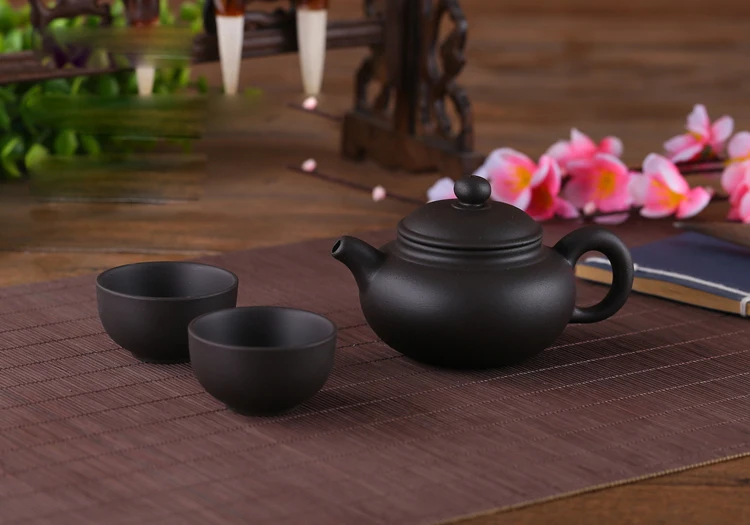 

Yixing Purple Clay Tea Set Include 1 Pot 2 Cups, Xishi Pot Tea Ceremony,zisha Ceramic Pottery Teacup,china Kung Fu Tea Sets