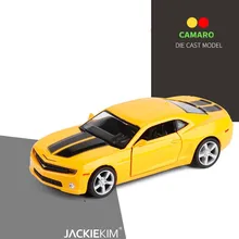 Высокая имитация 1/36 масштаб chevrolet camaro супер автомобиль сплава оттягивать назад модель автомобиля коллекция металлические модельные игрушки