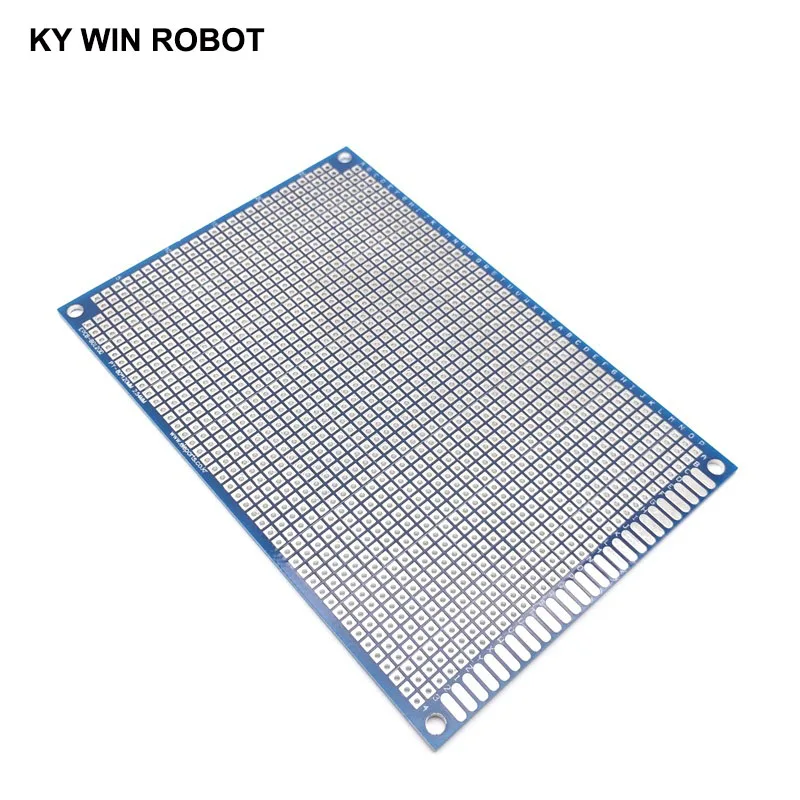 1 шт. 8x12 см 80x120 мм синий двухсторонний Прототип PCB универсальная печатная плата для Arduino