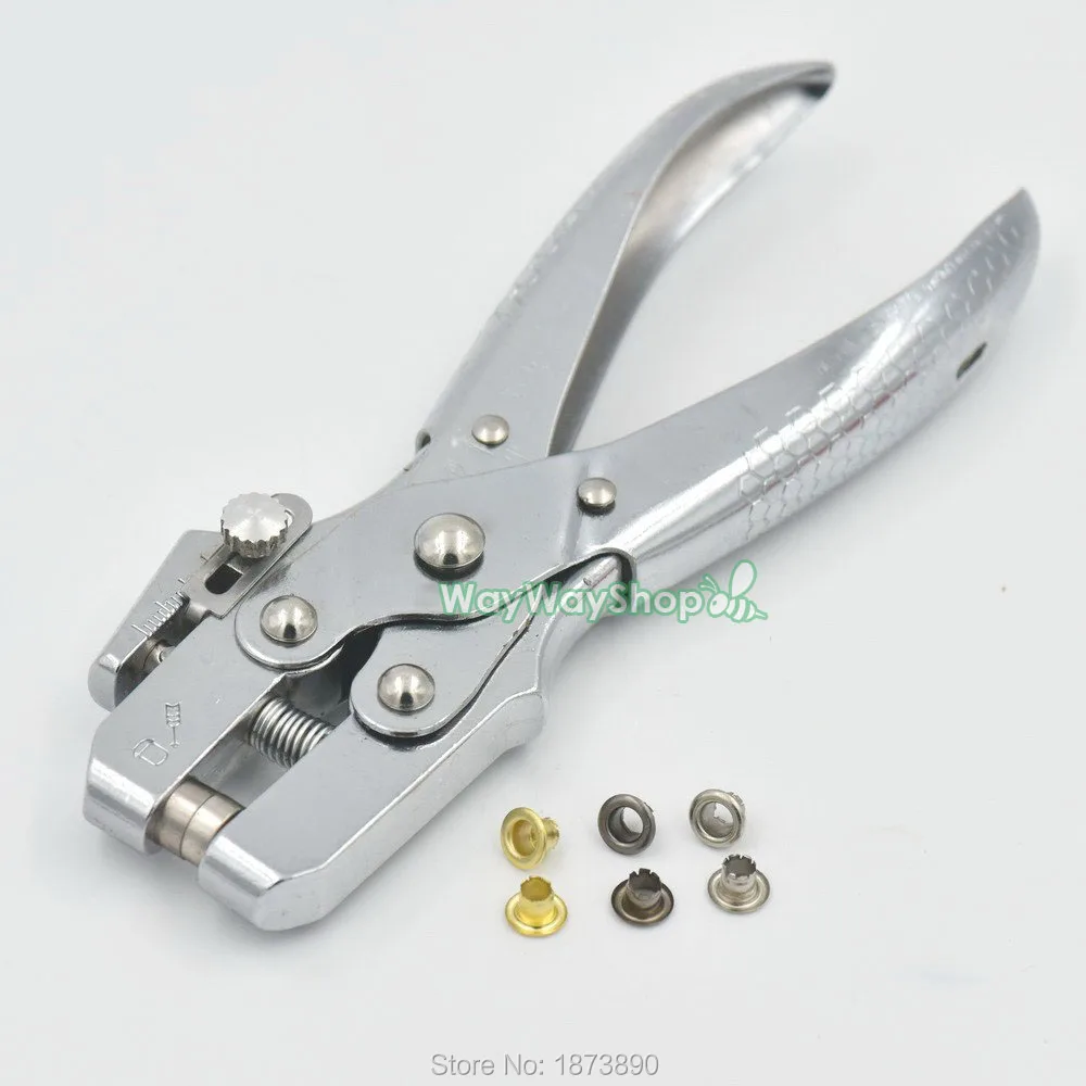 

300 pcs Grommets Eyelets for Canvas Clothes Leather Self Backing and Heavy Pliers MIX Color 3/16" 4mm