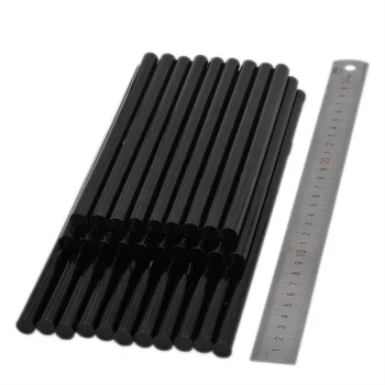 

50pcs/lot 7mm Non-Toxic Solid Color DIY Hot Melt Glue Sticks For Glue Gun Craft Album Repair Accessories Adhesive Black Sticks