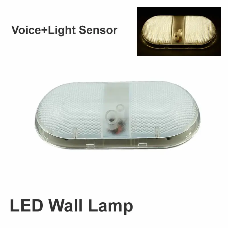 

7W Wall Lgith Indoor control switch Voice+Light Sensor controller with the fire stairs stairway Recessed Steps Ladder Wall Lamps