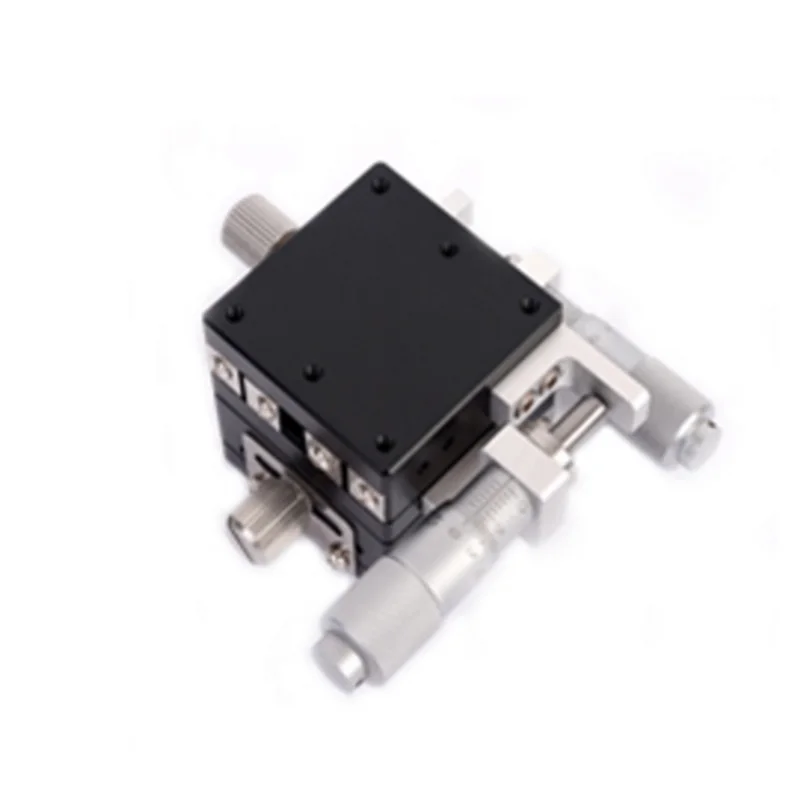 

XY Axis 40*40mm Manual Displacement Trimming Platform Linear Stage Micrometer Sliding Table Steel Ball Guide High Precision