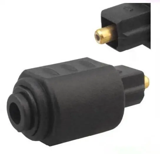 

Optical 3.5mm Female Mini Jack Plug to Digital Toslink Male Audio Adapter Mayitr-2pcs