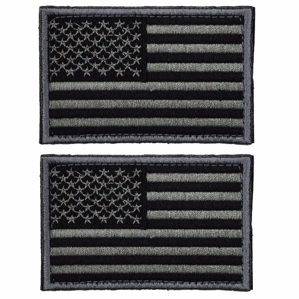 

2 pieces Tactical USA Flag Patch American Flag US United States of America Military Uniform Emblem Patches