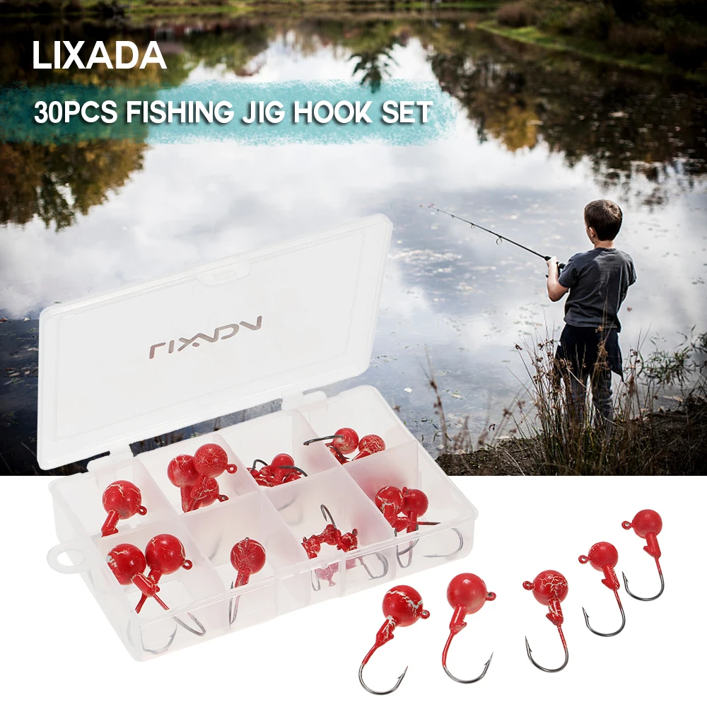 Adapijuntoalosartistas 激安 Lixada 30 ピース 1 8 グラム 3 5 7 10 14 グラム釣りジグフックセット 釣りフックとバーブ釣り餌海水釣具 オンライン 価格 Adapijuntoalosartistas 激安 Lixada 30 ピース 1 8 グラム 3 5 7 10 14 グラム釣りジグフックセット 釣りフックとバーブ釣り餌海水釣具 オンライン 価格