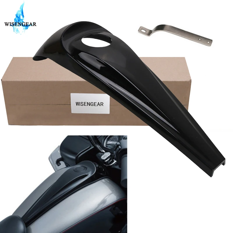 WISENGEAR Motorcycle Oil Fuel Tank Smooth Dash Console For Harley