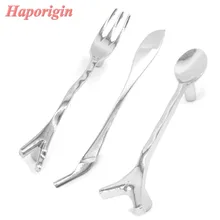 New 15pcs Silver Spoon Knife Fork Kids Bedroom Furniture Knobs Kitchen Cabinet Cupboard Closet Drawer Handle Pulls Bars fixmee fixmee new creative spoon knife fork kitchen cabinet closet drawer handle pulls 76mm
