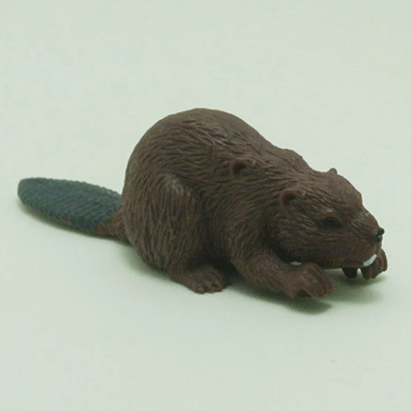 

Simulation Animal Beaver Model Toy Figurine Decor Plastic Animal Model Kids Gift