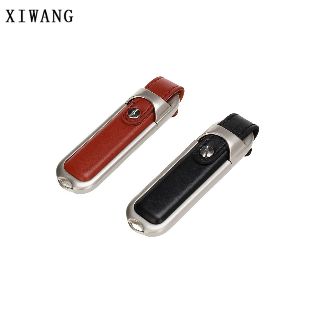 

Leather USB Flash drive 4GB 8GB 16GB pen drive 32GB 64GB Metal Pendrive 128gb usb 2.0 usb Memory stick Custom Company Logo gift