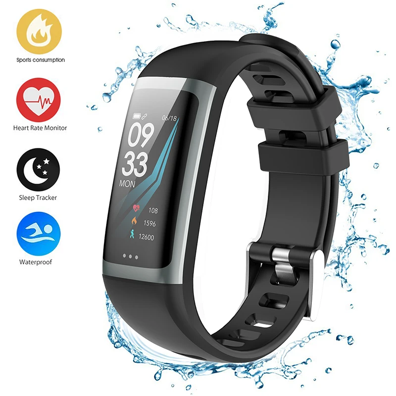 

Smart Wristband Pedometer Heart Rate Monitoring Blood Pressure Color Sport Bracelet IP67 Waterproof Fitness Tracker Smart Watch