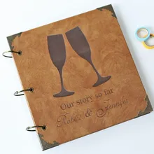 Создайте свой собственный персональный фотоальбом на заказ Свадебный Гость книга Альтернатива