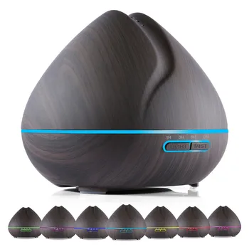 

VVPEC electric Aroma Essential Oil Diffuser Ultrasonic Air Humidifier Wood Grain Cool Mist maker LED Night Light for Home Office