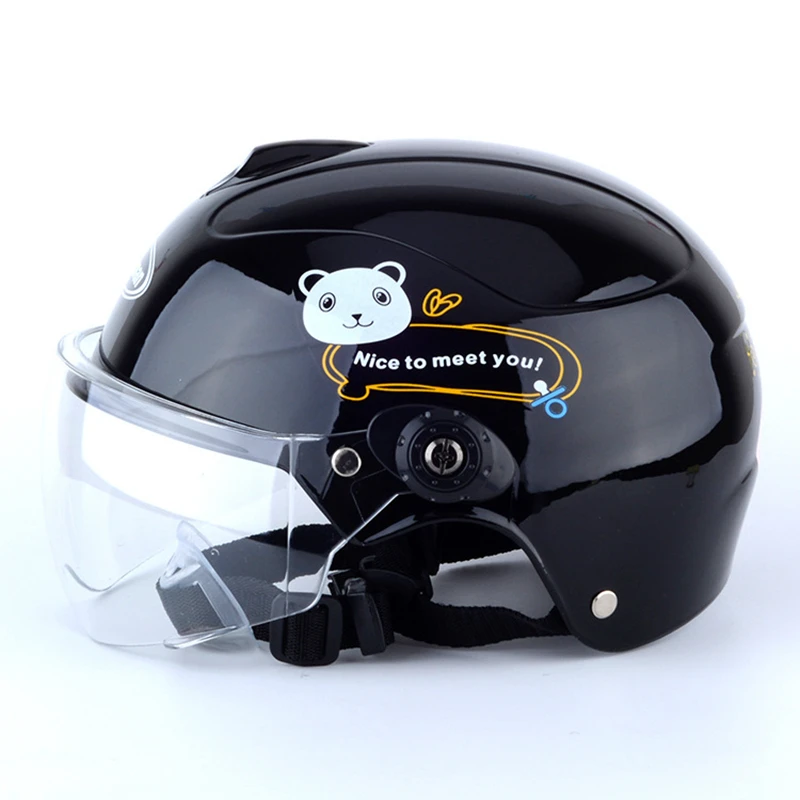 LMoDri детский мотоциклетный шлем, мультяшный детский шлем для мотоцикла, шлем с открытым лицом, шлем Casco Moto Capacete, ретро стиль, винтажные шапки
