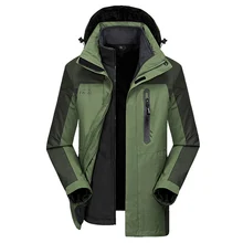 Высокое качество ветровка куртка мужчины шляпа съемный вкладыш на молнии мужская водонепроницаемая куртка бренд зимняя куртка для мужчин