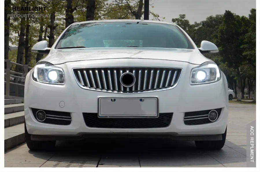 2 шт. светодиодный фары для Buick Regal 2009-2013 светодиодный автомобильный фонарь ангельские глазки ксенон HID комплект Противотуманные фары светодиодный дневные ходовые огни