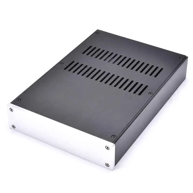 

KYYSLB Diy Box 215*55*306MM Amplifier Case Home Audio All Aluminum Amplifier Chassis JC2205 Preamplifier DAC Mini Chassis