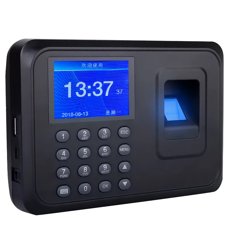 

Spanish Fingerprint attendance recorder machine USB Disk