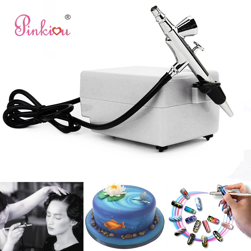 dotting tool Air Brush Compressor Airbrush 0.4mm Needle Art Kit nail tools Body Paint Makeup Craft Cake Toy Models BOLT16UKW3