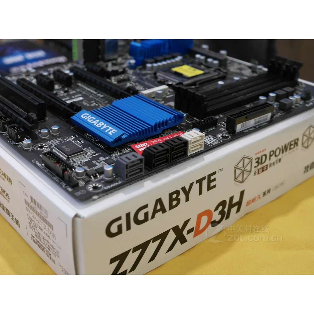 Gigabyte GA-Z77X-D3H DDR3 Motherboard USB3.0 32G Z77X-D3H Desktop SATAIII Systemboard PCI-E 3.0 Z77X LGA 1155 Z77 Used