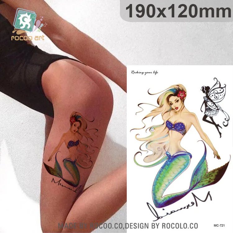2018 Verkauf Begrenzte Manner Wasserdicht Ungiftig Meerjungfrau Tattoo Aufkleber Farbe Grosse Grosshandel Benutzerdefinierte Mc2721 Arm Muster Tattoo Sticker Mermaid Tattoocolor Tattoo Sticker Aliexpress