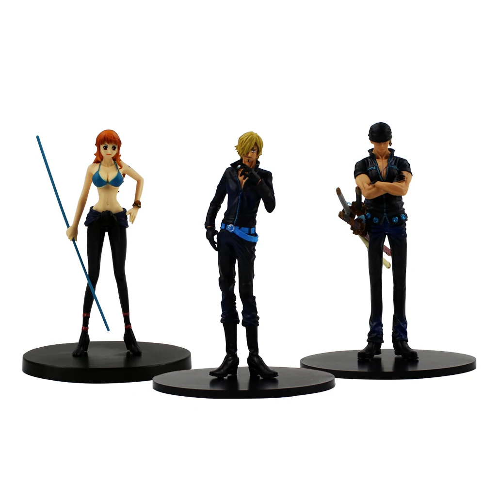 9 шт./лот цельная фигурка игрушки Luffy Nami Robin Chopper Zoro Sanji Brook Usopp Franky Золотая Модель