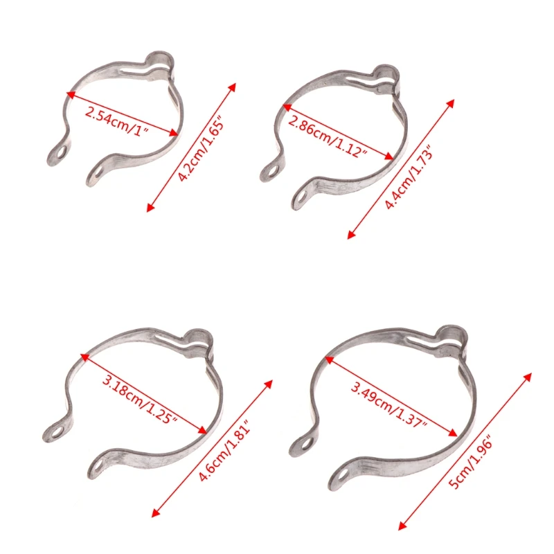 Зажим для велосипедного кабеля, фиксирующая рама, зажим для тормозной линии, нержавеющая сталь, 4 размера
