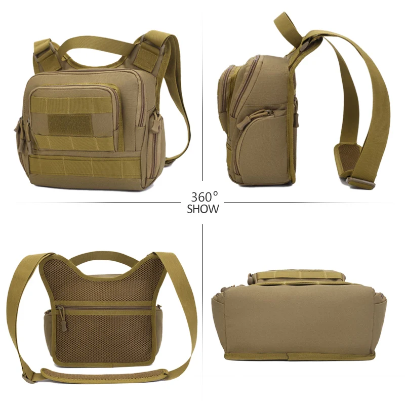 Мужская Военная походная сумка, тактические сумки-слинг, походный рюкзак, спортивный армейский Камуфляжный пакет, Охотничья уличная Сумка Molle XA810WA