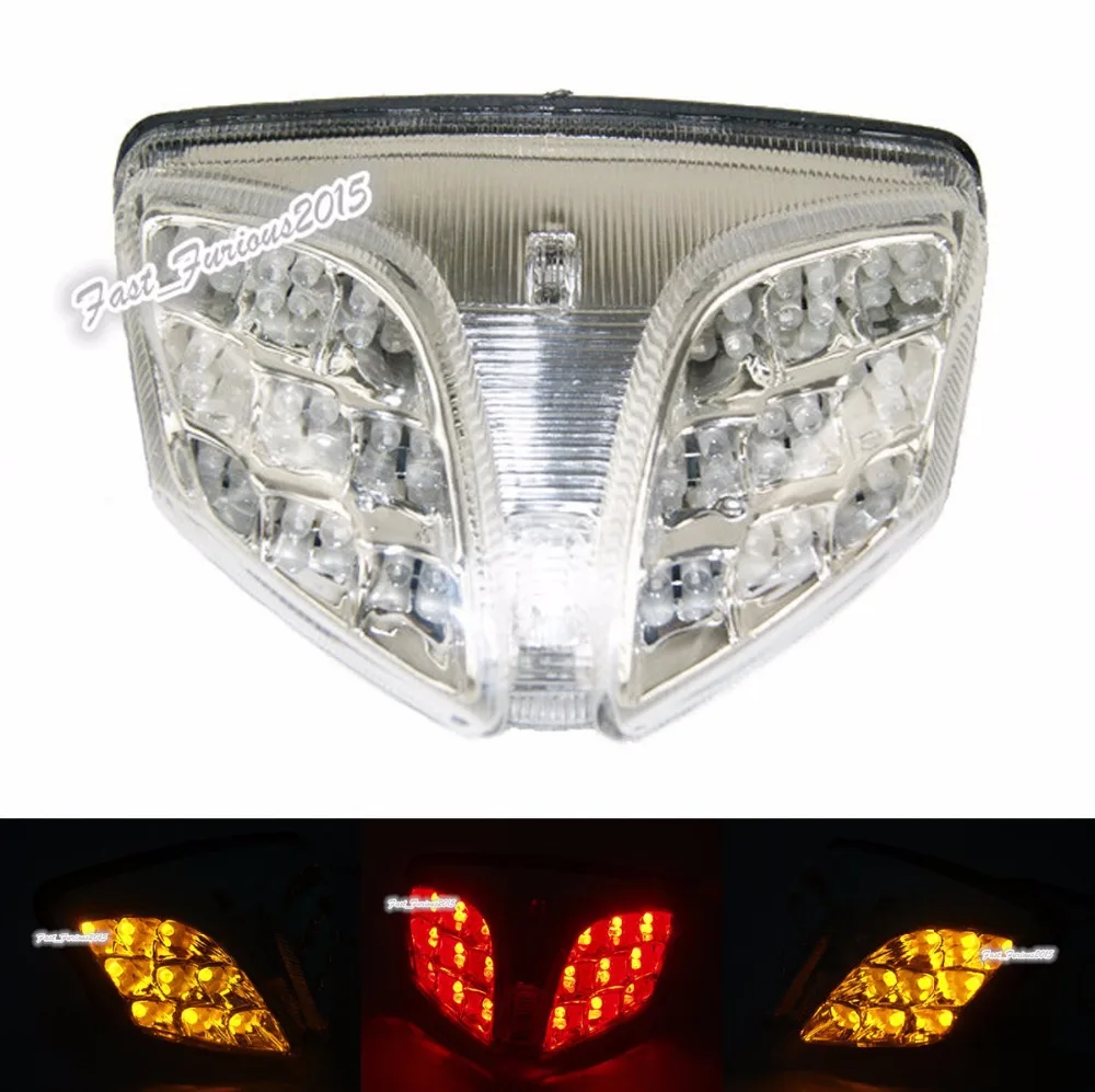 Tail Brake Turn Signal Integrated Led Light Clear Lens For 2009 2010 2011 2012 2013 2014 2015