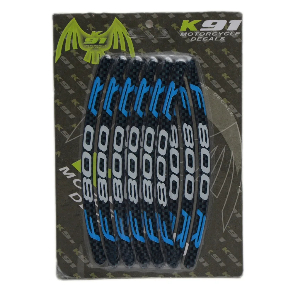 

for Motorcycle motorbike scooter Motorcycle Wheel Tire Reflective Rim Stickers And Decals Decoration Stickers FOR BMW F800R