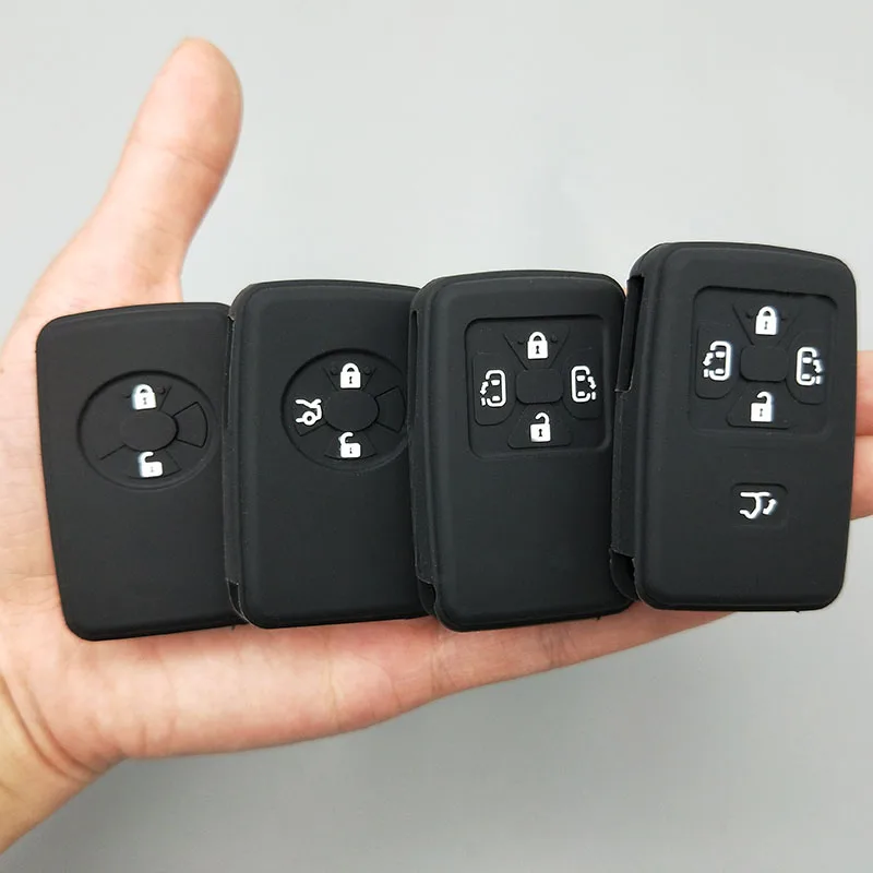 

2/3 /4/5 button car key protect shell For Toyota Camry Avalon Corolla Yaris Tarago Mark X RAV4 Voxy Estima Silicone Cover Case