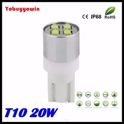 Длительный срок службы! 4x T10 CREE Чипсы 20 Вт белый 6000 К LED Паркерс Рего свет заменить W5W подкладке/номерных знаков огни