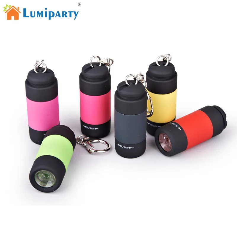 

Portable Mini Keychain USB Rechargeable Pocket Torch Flashlight Light Lamp 25Lum USB Keychain torch Flashlight