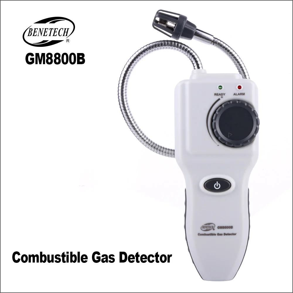 BENETECH анализатор газа портативный детектор утечки легковоспламеняющихся газов Профессиональный Портативный Удобный тестер утечки газа определение газа GM8800B