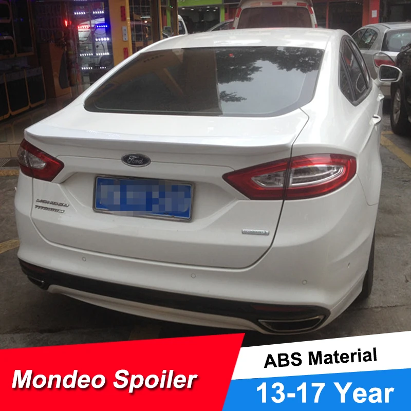 JNCFORURC задний спойлер для багажника автомобиля крылья Ford Mondeo Fusion 2013 14 15 16 17 18 ABS