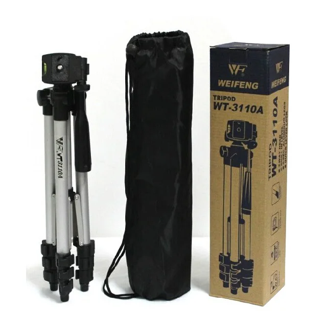 Online WT 3110A trípode ligero portátil de la cámara y la cabeza de la bola + bolsa de transporte para la cámara DV de Canon Nikon Sony DSLR